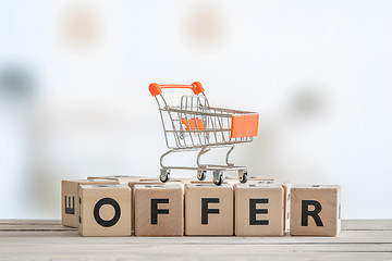 Image showing Special offer with a shopping cart