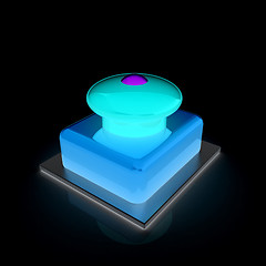 Image showing Emergency Button 3d icon