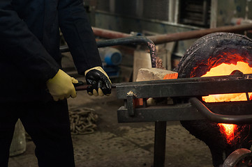 Image showing metal melting factory