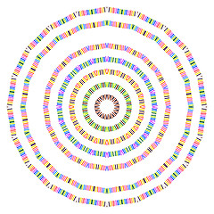 Image showing Colorful round pattern