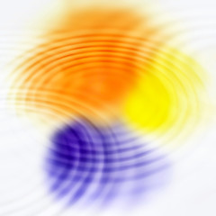 Image showing Abstract color spots and ripples