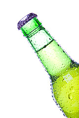 Image showing green bottle isolated