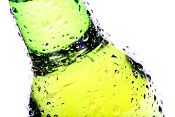 Image showing beer bottle abstract isolated