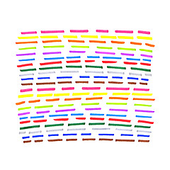 Image showing Colorful dotted line pattern 