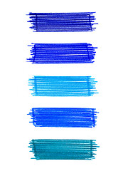 Image showing Set of abstract color elements