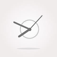 Image showing vector Clock icon web button sign. Web Icon Art. Graphic Icon Drawing