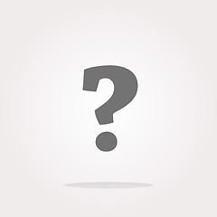 Image showing vector Question mark icon web button. Web Icon Art. Graphic Icon Drawing