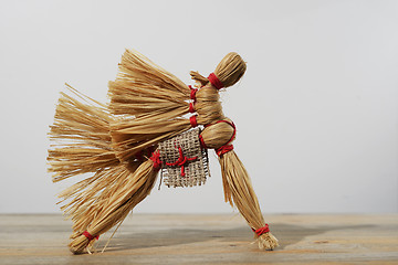 Image showing traditional Russian toy, horse of the bast