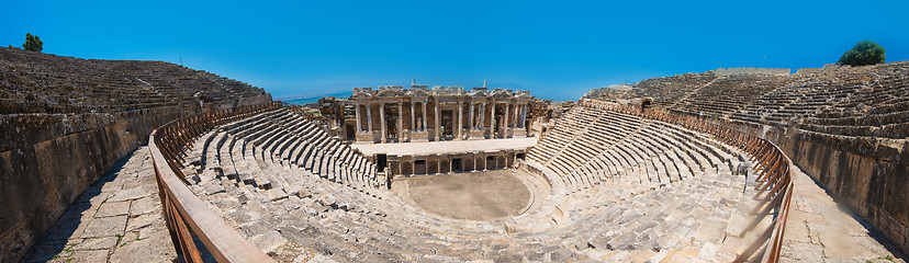 Image showing photo of ancient theatre in the city Hierapolis