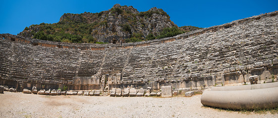 Image showing Ancient lycian Myra rock tomb