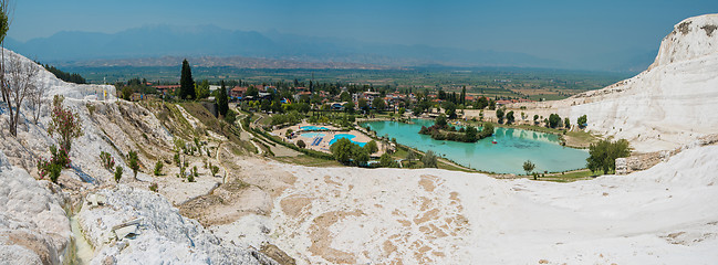 Image showing Panoramic view of Pammukale