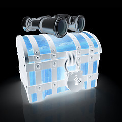 Image showing binoculars and chest