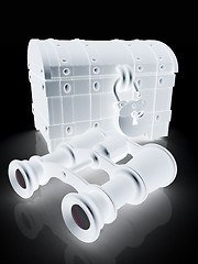 Image showing binoculars and chest