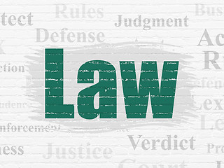 Image showing Law concept: Law on wall background