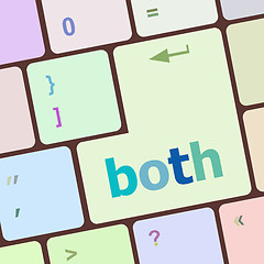 Image showing border button on computer pc keyboard key vector illustration