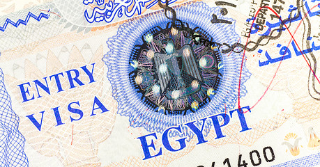 Image showing Entry Visa