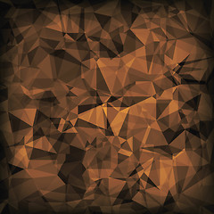 Image showing Brown Polygonal Background.