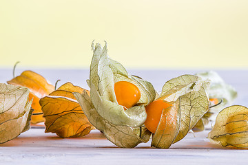 Image showing Inca berries on a kitchen table