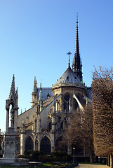 Image showing facade of Notre Dame de Paris