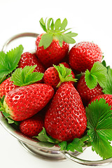 Image showing Strawberries in the bowl