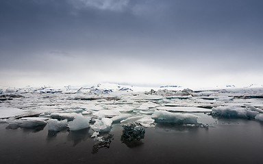 Image showing Icebergs at glacier lagoon 