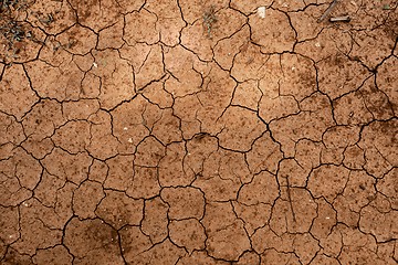 Image showing Dry soil closeup