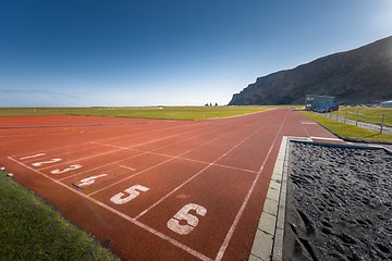 Image showing Running track outdoors