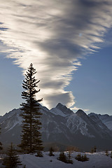 Image showing Rocky Mountains in Winter Canada