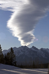 Image showing Rocky Mountains in Winter Canada