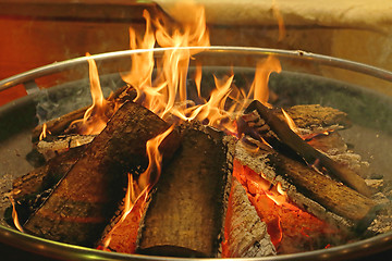 Image showing Log Fire