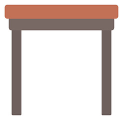 Image showing Brown wood coffee table.