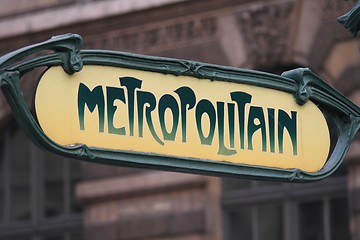 Image showing Metropolitain