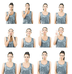 Image showing expression collage