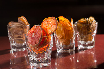 Image showing Assorted Cookies and Citrus Fruit Chips