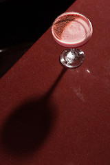 Image showing glass with the red cocktail