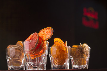 Image showing Assorted Cookies and Citrus Fruit Chips