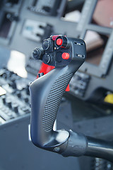 Image showing Control stick of helicopter