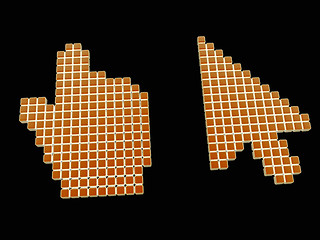 Image showing Set of Link selection computer mouse cursor