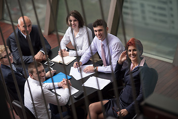 Image showing business people group on meeting