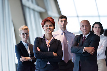 Image showing diverse business people group  at office