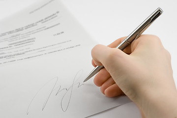 Image showing handwriting signature