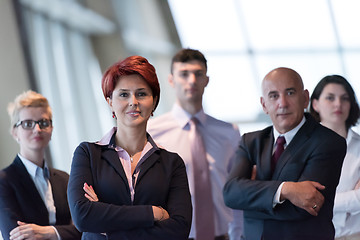 Image showing diverse business people group  at office