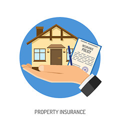 Image showing Insurance Flat Icons