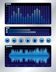 Image showing Blue sound mixer