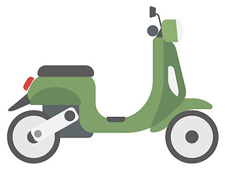 Image showing Modern classic scooter