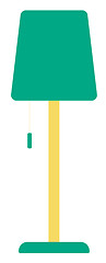 Image showing Green floor lamp.