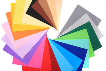 Image showing color papers background