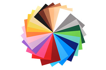 Image showing color papers background