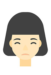 Image showing Young depressed woman.