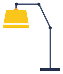 Image showing Yellow floor lamp.